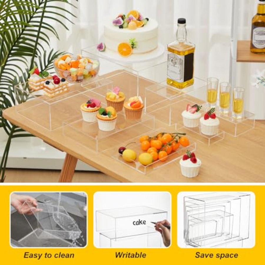 مجموعة قواعد رفع لطاولة الحلوي - مراجعة Display Risers Set وسعره